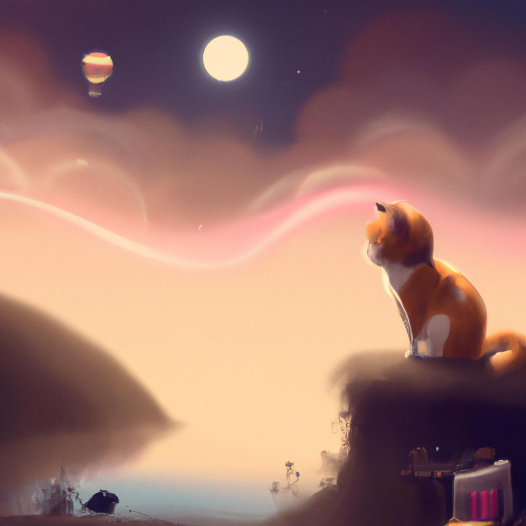 Imagem de capa do post "Descubra o Significado de Sonhar com Gato Arisco!" com um desenho digital
