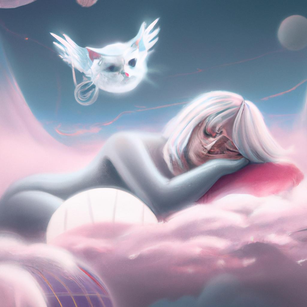 Imagem de capa do post "Descubra o Significado de Sonhar com Gato Filhote Branco!" com um desenho digital