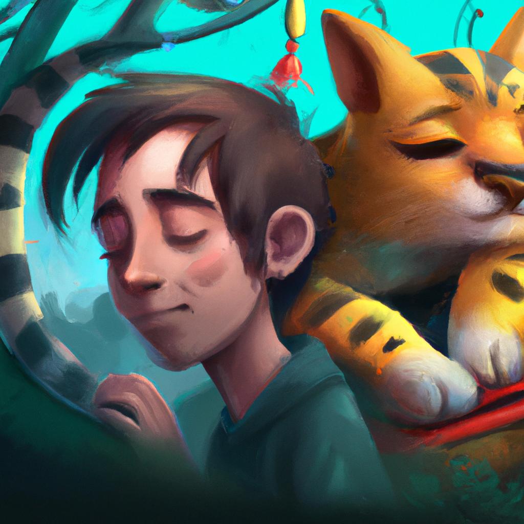Imagem de capa do post "Descubra o Significado do Sonho com Gato Jogo do Bicho!" com um desenho digital