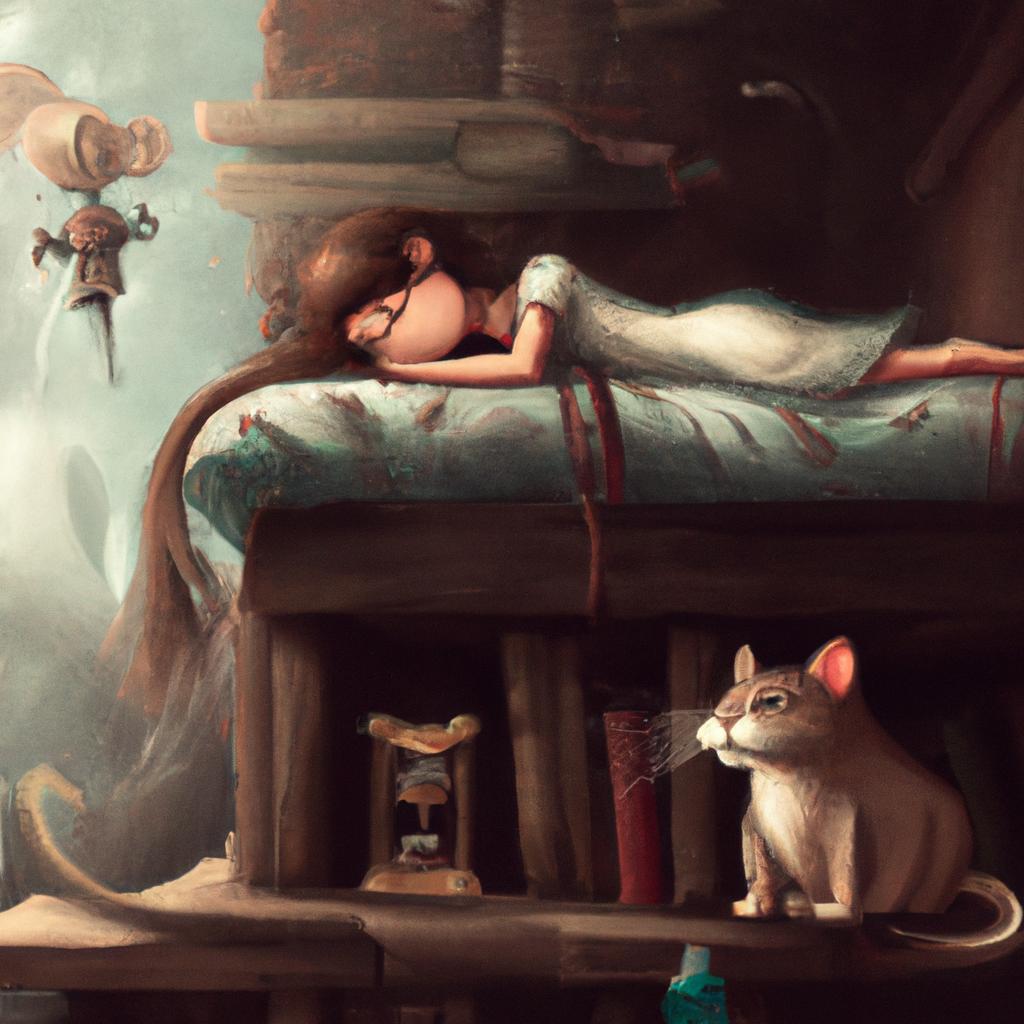 Imagem de capa do post Sonhar com Gato Pega Rato: Entenda o Significado! com um desenho digital