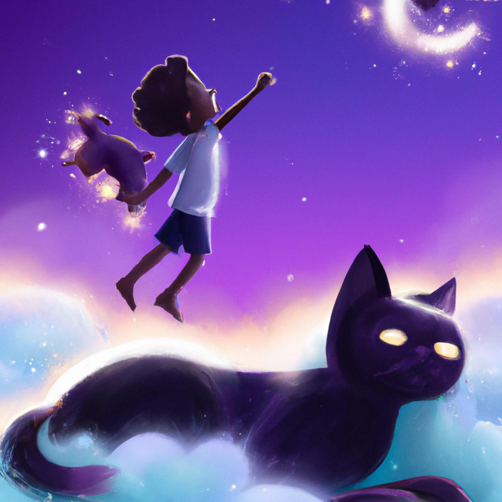Imagem de capa do post "SSGPA: Descubra o Significado de Sonhar com Gato Preto Me Atacando!" com um desenho digital