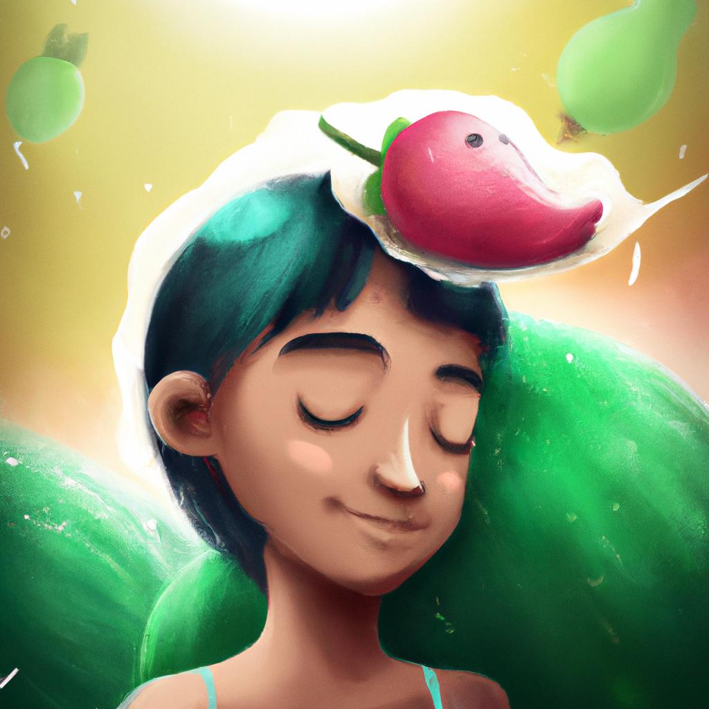 Imagem de capa do post "Descubra o Significado de Sonhar com Goiaba e Bicho!" com um desenho digital