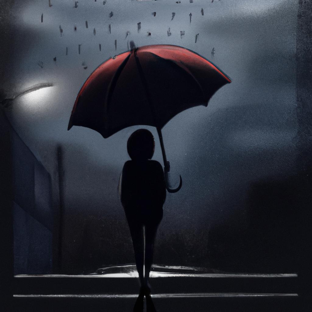 Imagem de capa do post Sonhar com Guarda-Chuva Preto Fechado: Descubra o Significado! com um desenho digital