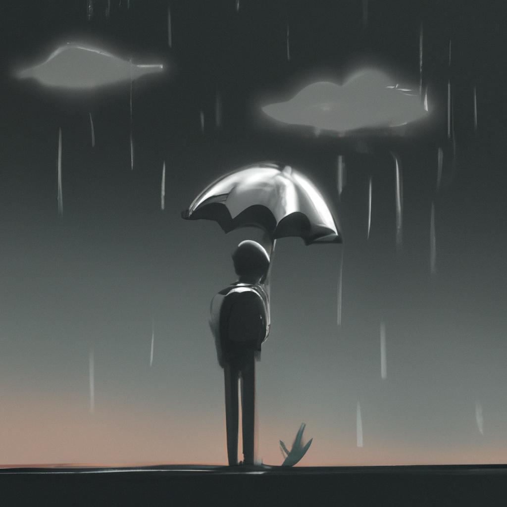 sonhar com guarda chuva preto fechado4