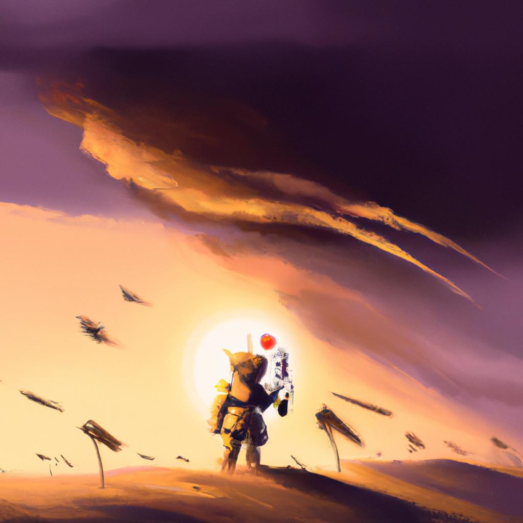 Imagem de capa do post "Sonhar com Guerra e Tiroteio: Entenda o Significado!" com um desenho digital