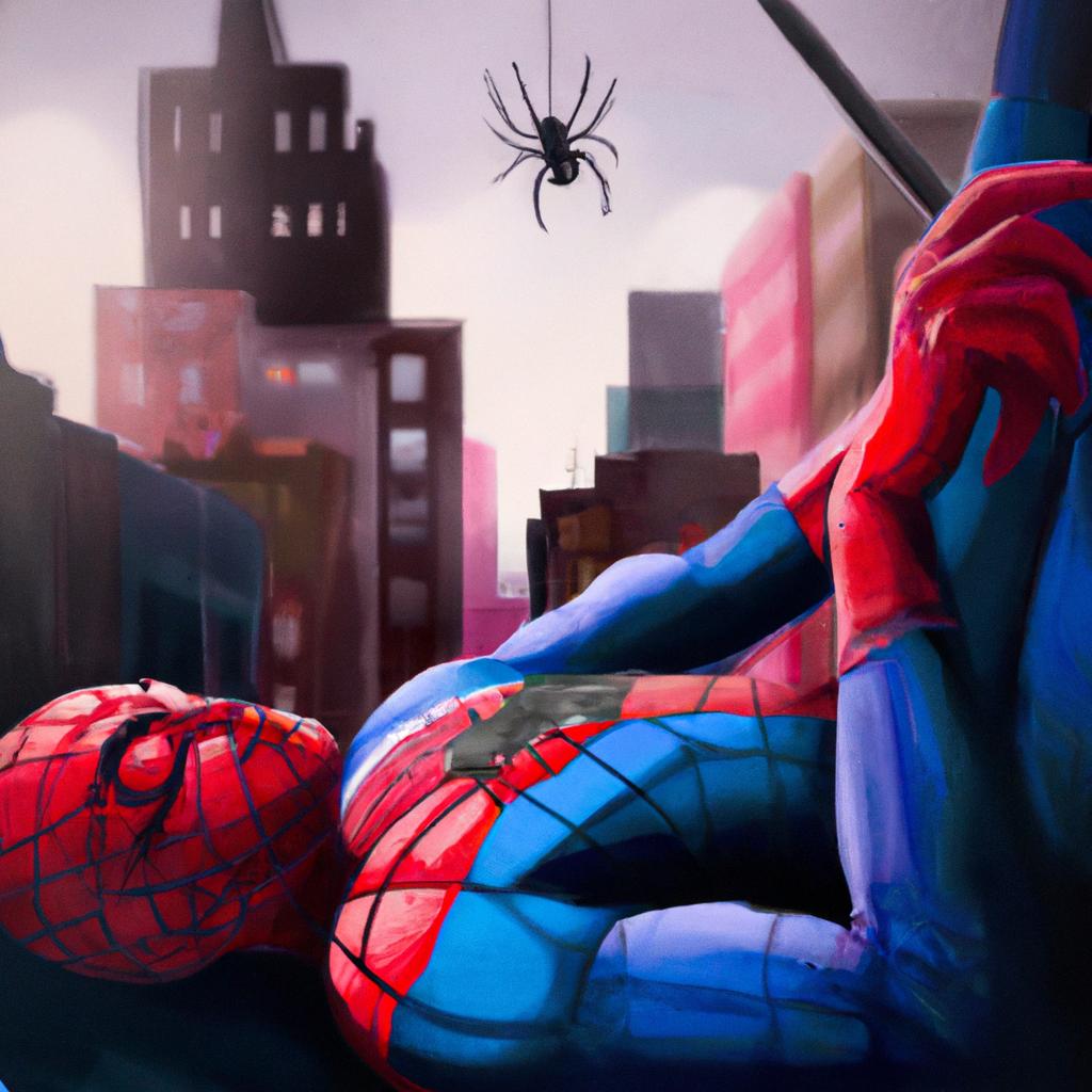 Imagem de capa do post "Sonhar com Homem Aranha: Descubra o Significado Surpreendente!" com um desenho digital