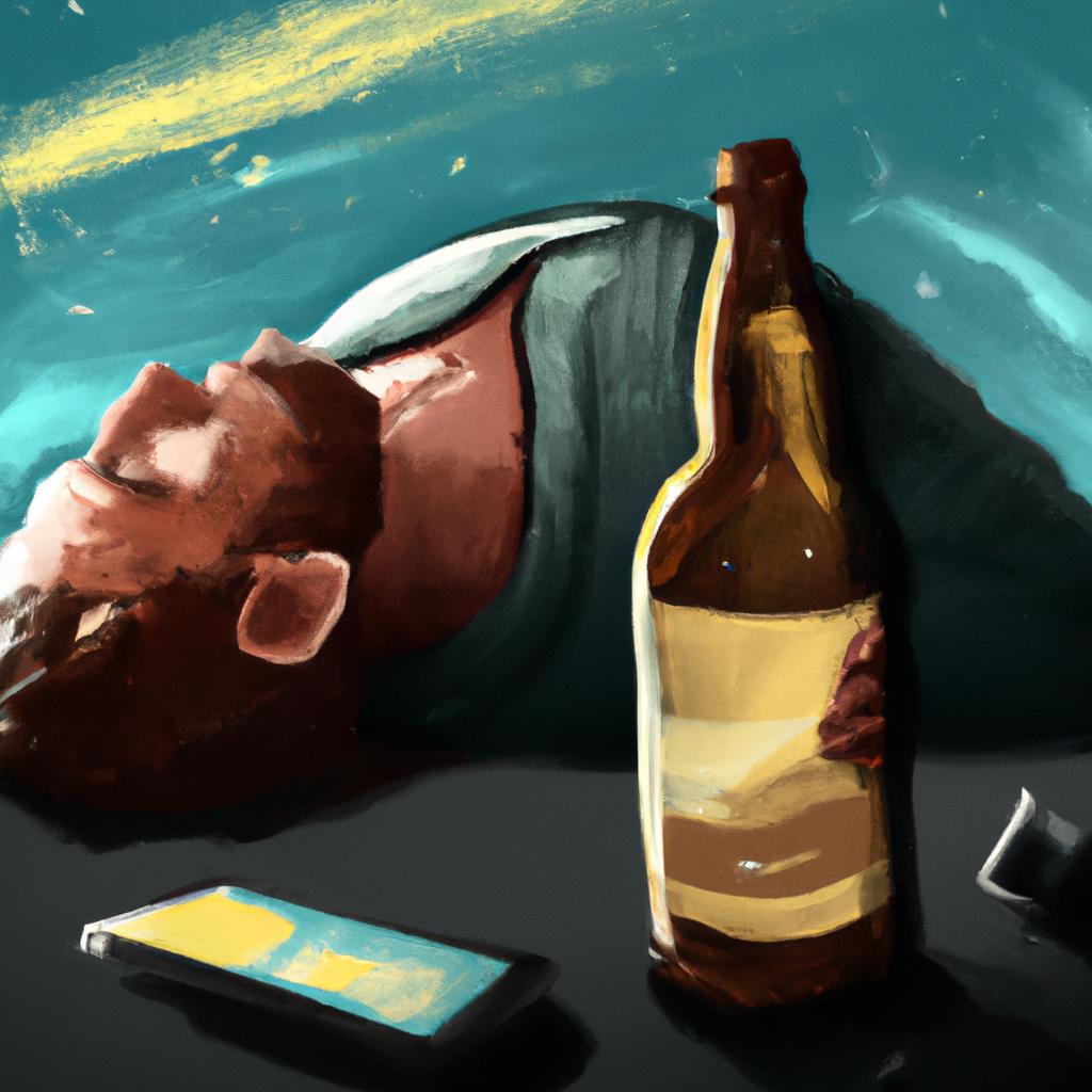 Imagem de capa do post Sonhar com Homem Bêbado: Entenda O Que Significa! com um desenho digital