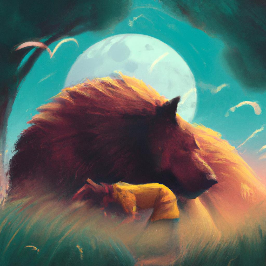 Imagem de capa do post "Descubra o Significado do Sonho com Homem Peludo!" com um desenho digital