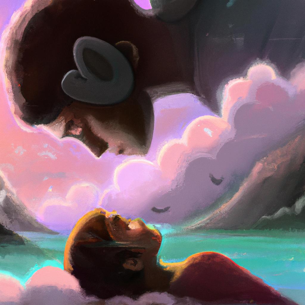 Imagem de capa do post "Descubra o Significado de Sonhar com Homem se Beijando!" com um desenho digital