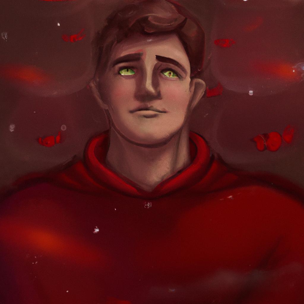 Imagem de capa do post "Descubra o Significado de Sonhar com Homem Vestido de Vermelho!" com um desenho digital