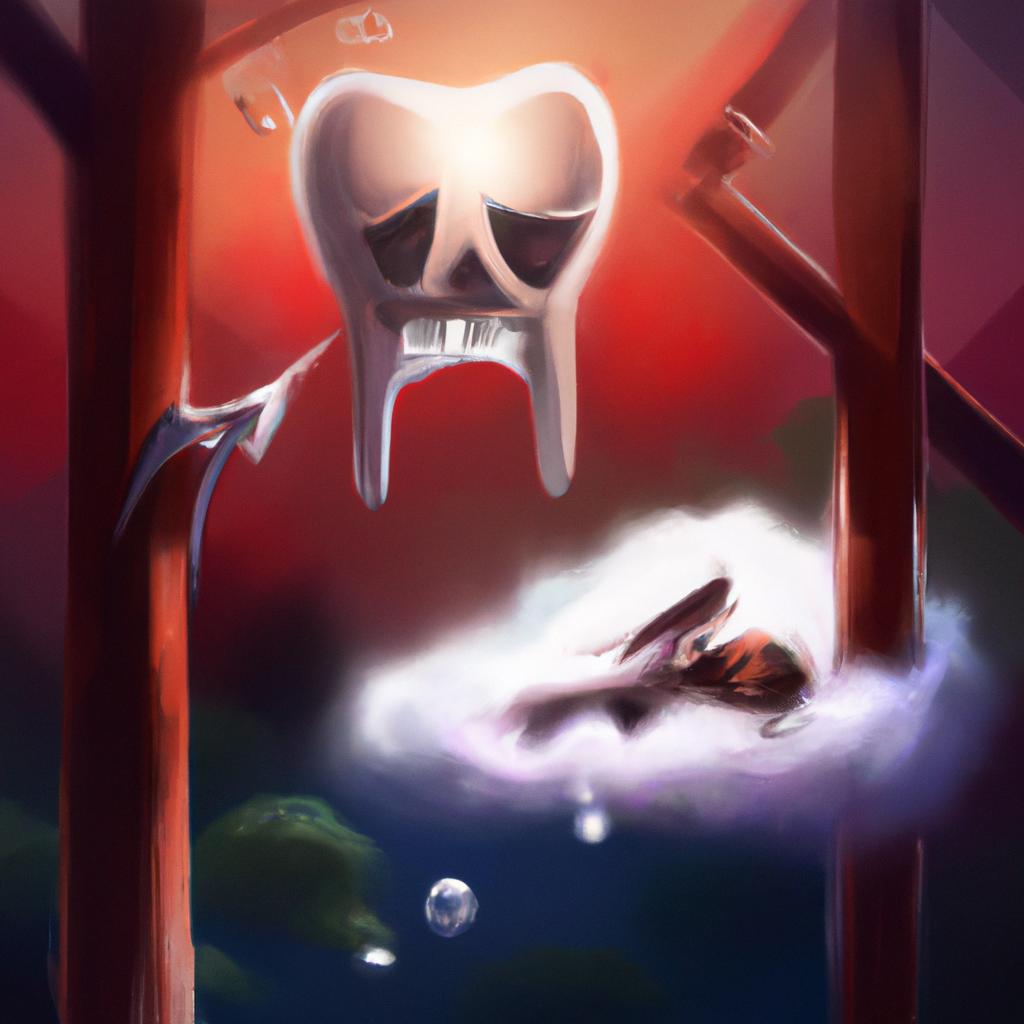 Imagem de capa do post "Descubra o que Sonhar Com Implante Dentário Caindo Significa!" com um desenho digital