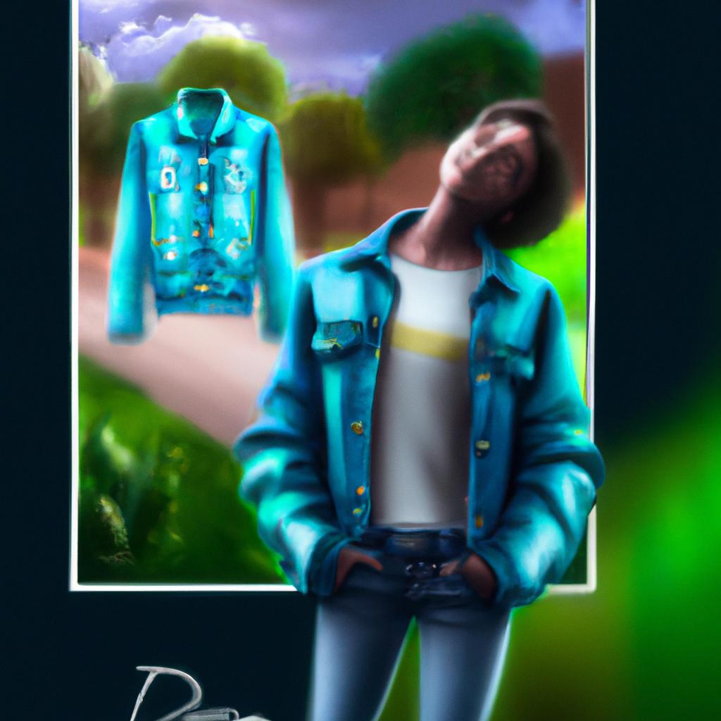 Imagem de capa do post "Sonhar com Jaqueta Jeans: Descubra o Significado Oculto!" com um desenho digital
