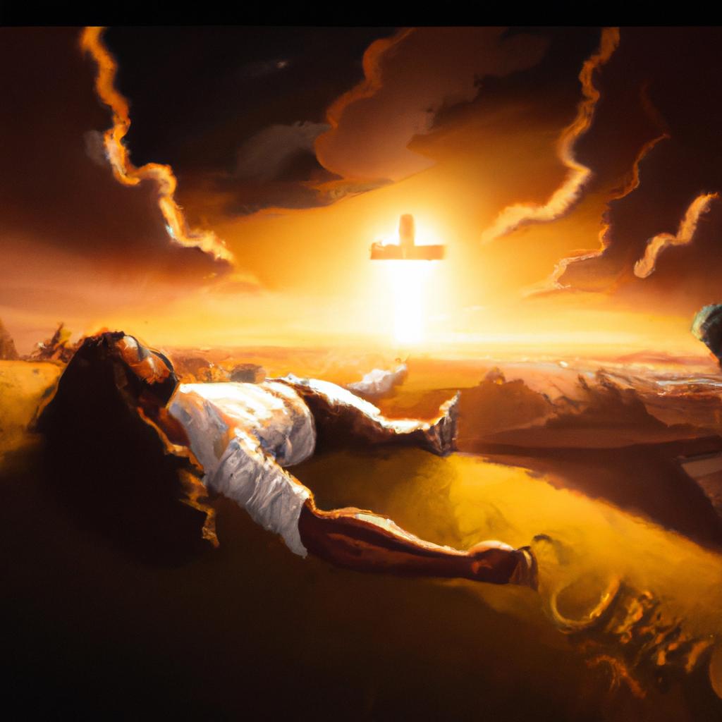 Imagem de capa do post "Descubra o Significado de Sonhar com Jesus Voltando à Terra!" com um desenho digital