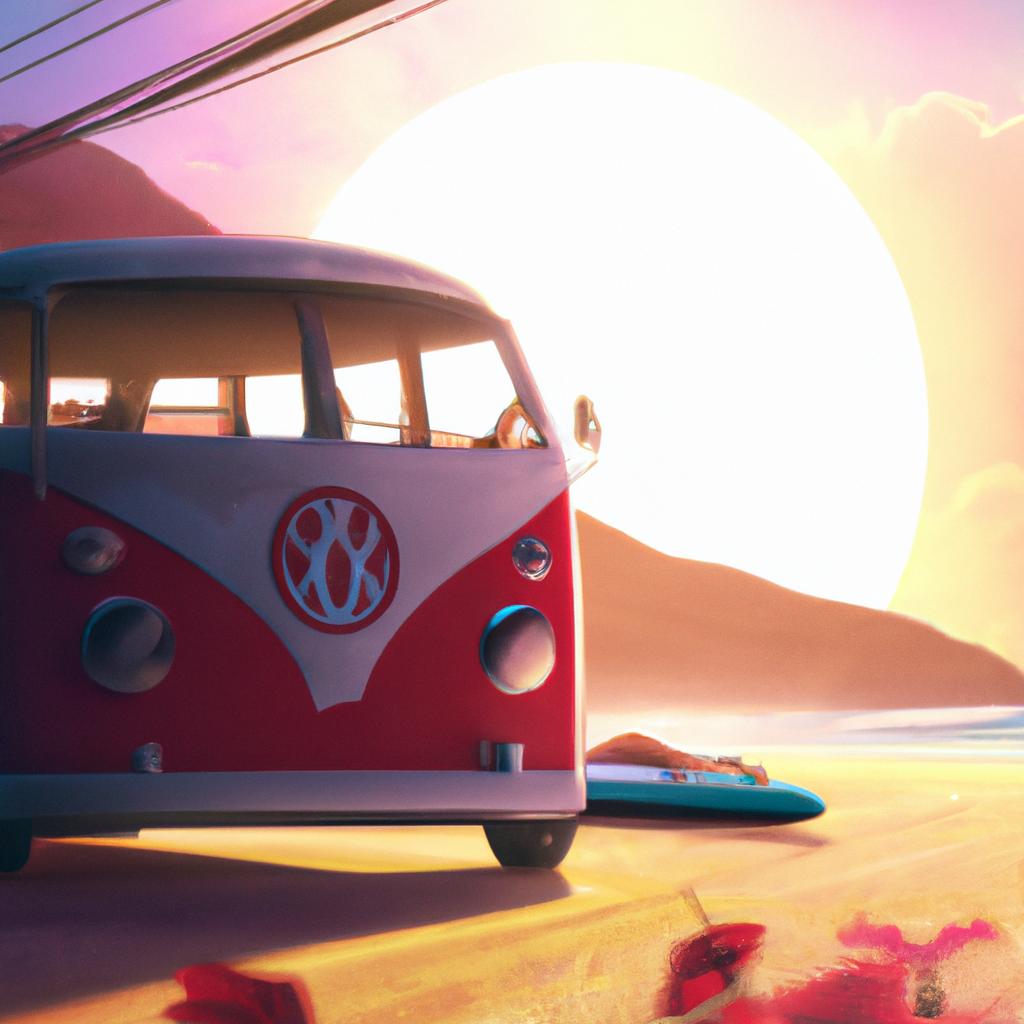 Imagem de capa do post "Descubra o Significado de Sonhar com Kombi Velha!" com um desenho digital