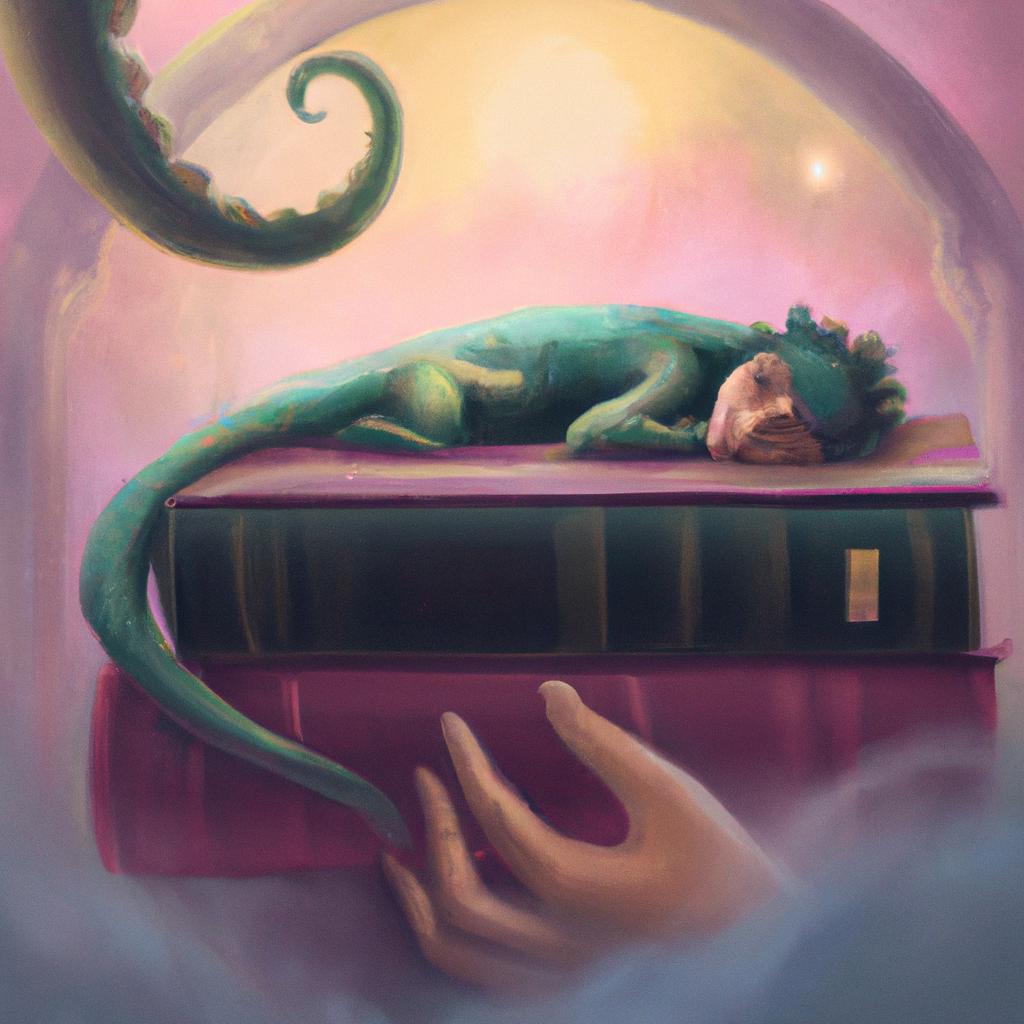 Imagem de capa do post Descubra o que Significa Sonhar com Lagartixa no Livro dos Sonhos! com um desenho digital