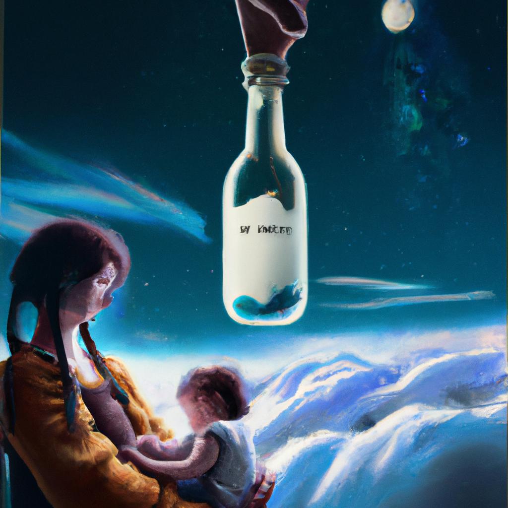 Imagem de capa do post "Descubra o Significado de Sonhar com Leite Saindo da Mama!" com um desenho digital