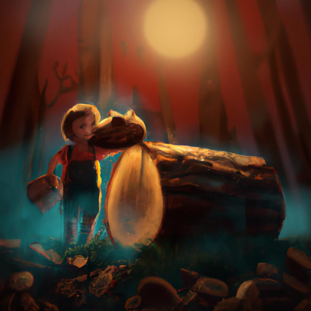 Imagem de capa do post "Descubra o Significado de Sonhar com Lenha Jogo do Bicho!" com um desenho digital