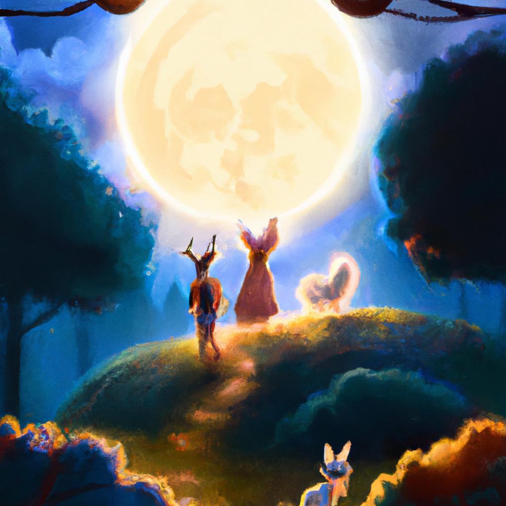 Imagem de capa do post "Descubra o Significado Oculto de Sonhar com Lua e Jogo do Bicho!" com um desenho digital