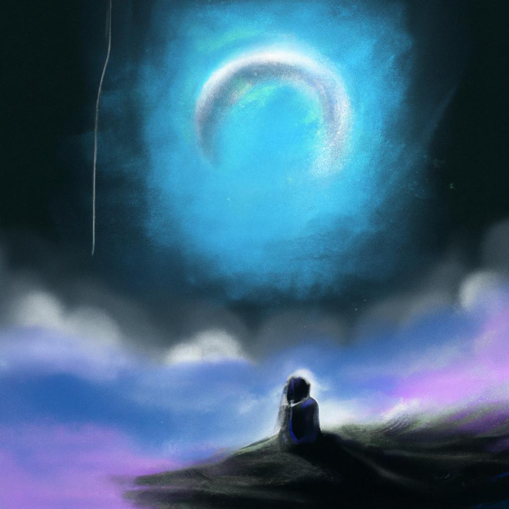 Imagem de capa do post Descubra o Que Significa Sonhar com Lua Minguante com um desenho digital