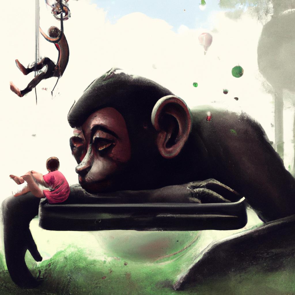 Imagem de capa do post Descubra o Significado de "Sonhar com Macaco Gigante"! com um desenho digital
