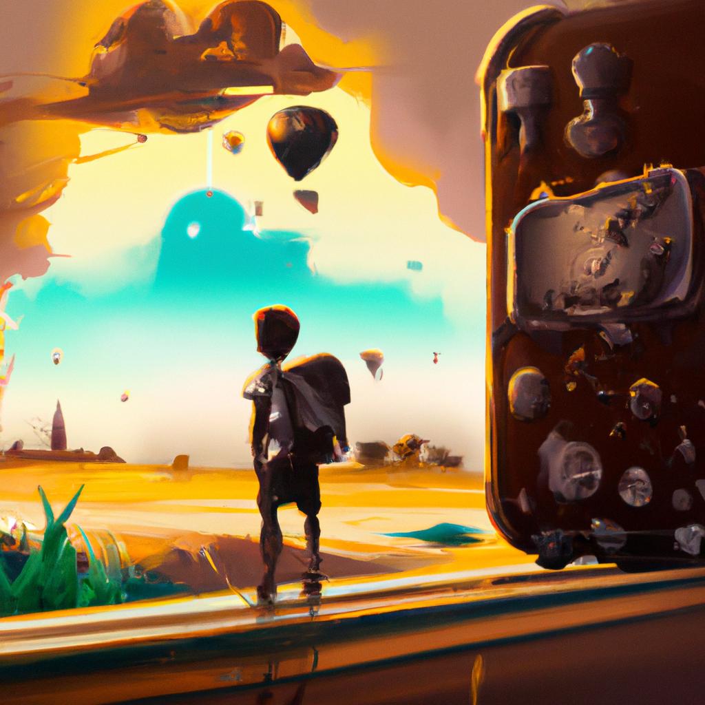 Imagem de capa do post "Descubra o Que Significa Sonhar com Mala de Viagem!" com um desenho digital
