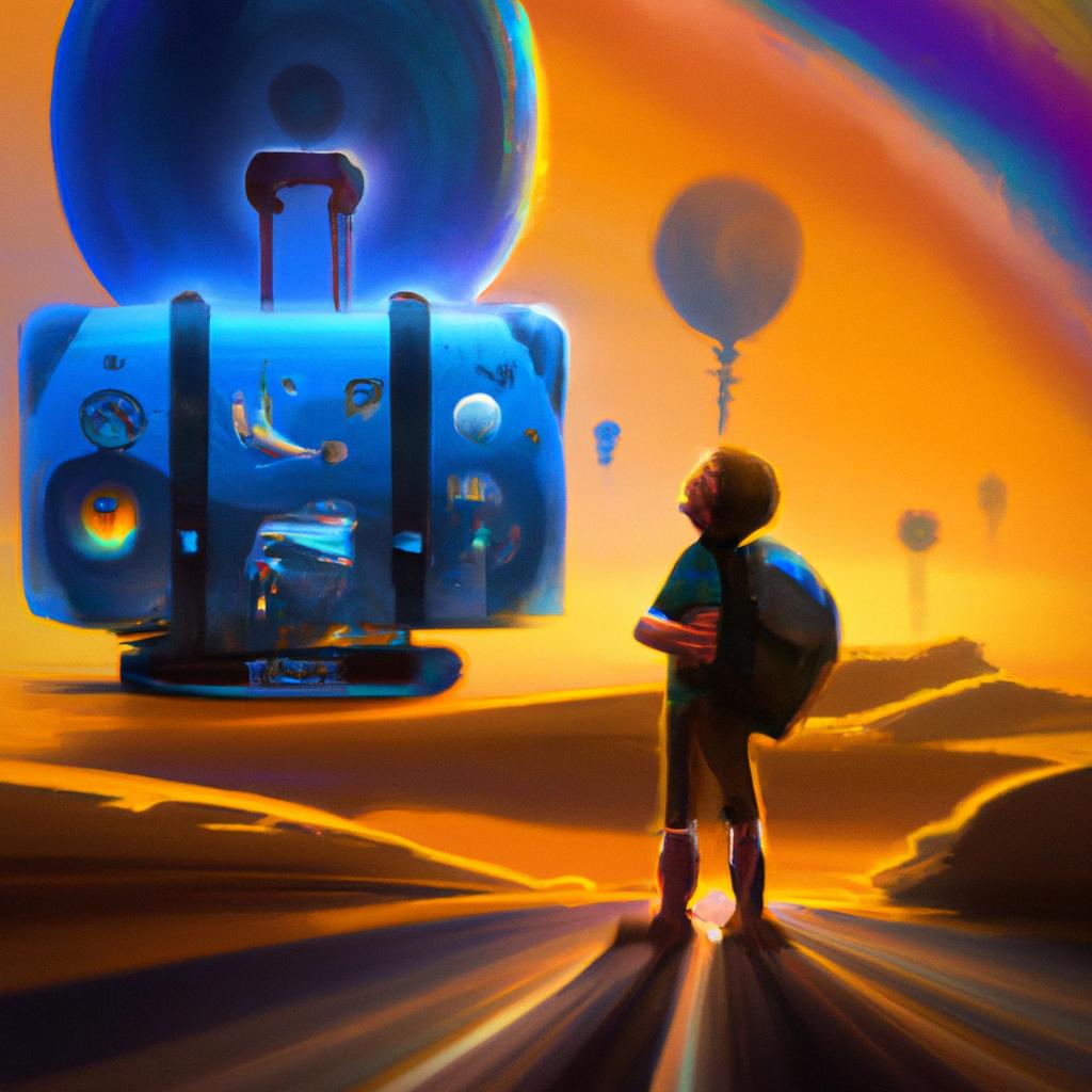 Imagem de capa do post "Descubra o que Significa Sonhar com Malas de Viagem!" com um desenho digital