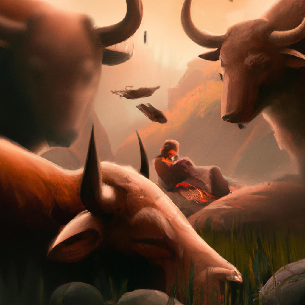 Imagem de capa do post Descubra o Significado de Sonhar com Manada de Boi! com um desenho digital