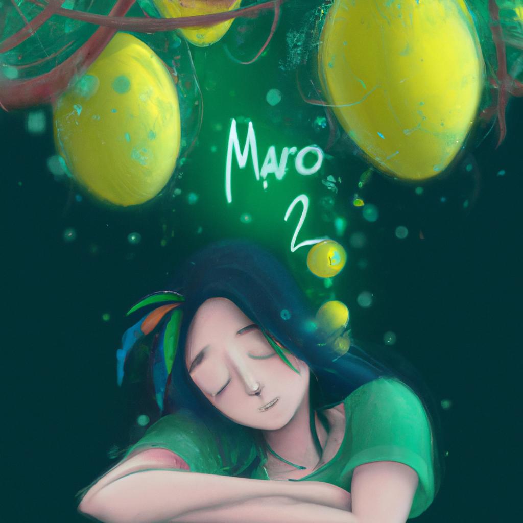 Imagem de capa do post "Descubra o que Significa Sonhar com Manga Verde no Pe!" com um desenho digital