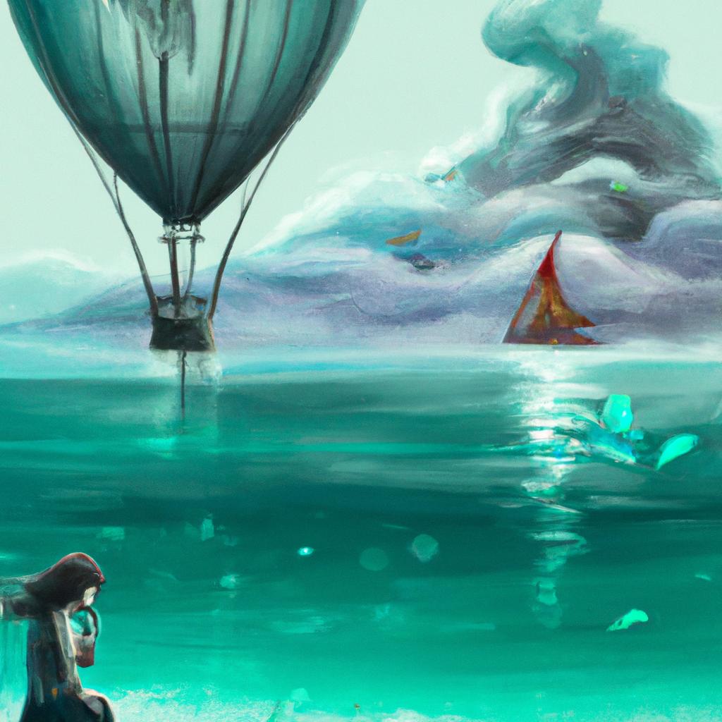 Imagem de capa do post "Sonhar com Mar Limpo e Calmo: Descubra o Seu Significado!" com um desenho digital