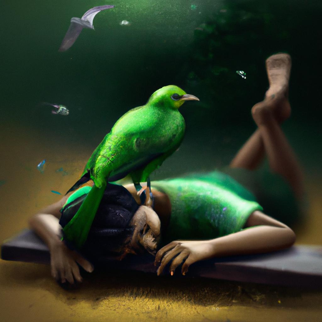 sonhar com maritaca verde2