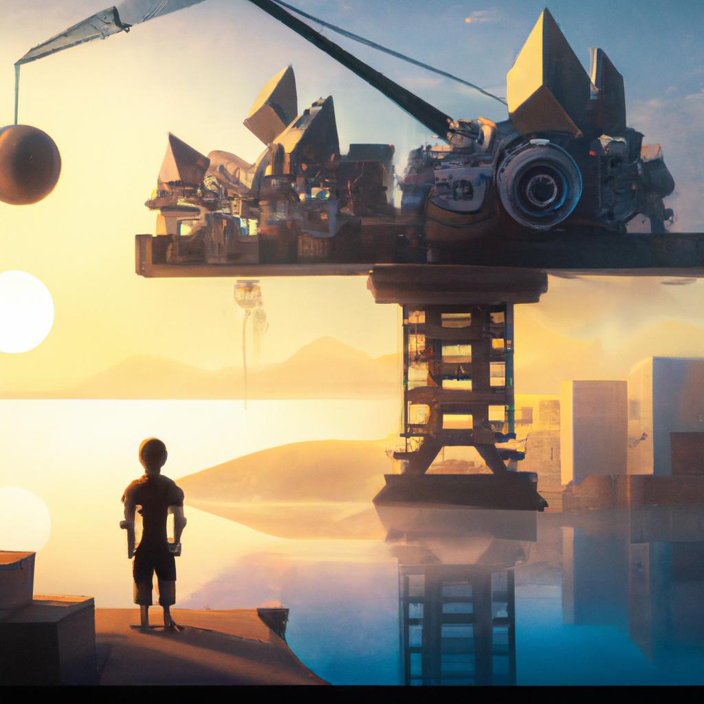 Imagem de capa do post "Descubra o Significado de Sonhar com Material de Construção" com um desenho digital