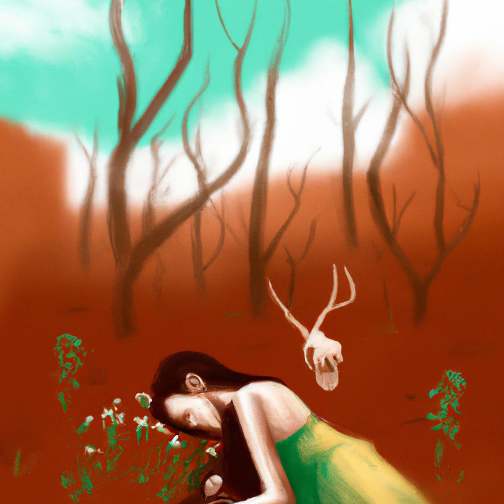 Imagem de capa do post "Sonhar com Mau Cheiro de Cadaver: O Que Significa?" com um desenho digital