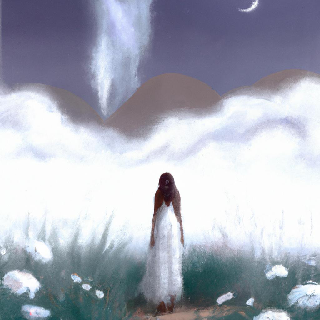 Imagem de capa do post "Descubra o Significado de Sonhar com Meia Branca!" com um desenho digital