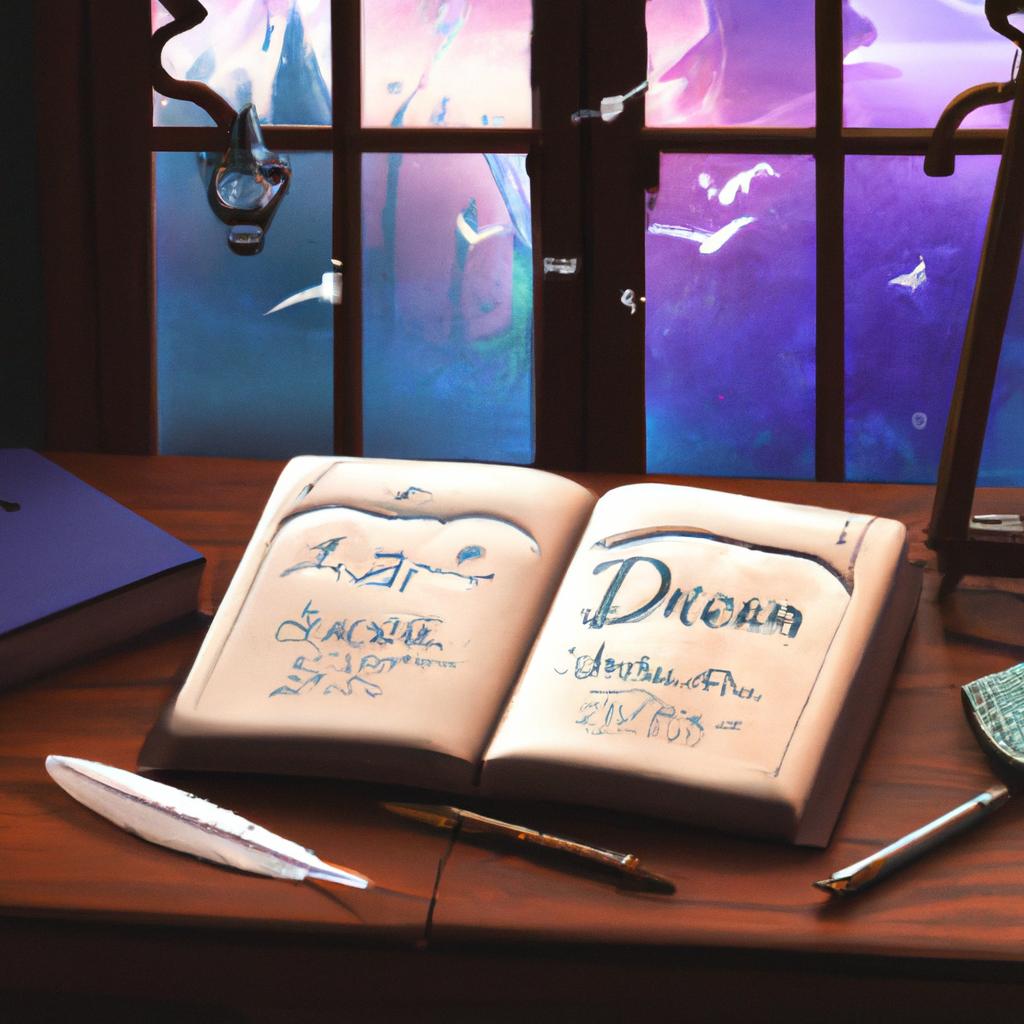Imagem de capa do post Descubra o Significado de Sonhar com Mesa Livro dos Sonhos! com um desenho digital
