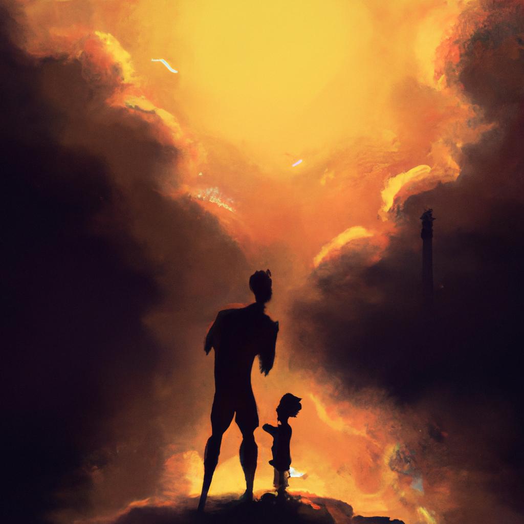 Imagem de capa do post "Descubra o Significado Quando Sonhar com Meu Filho!" com um desenho digital