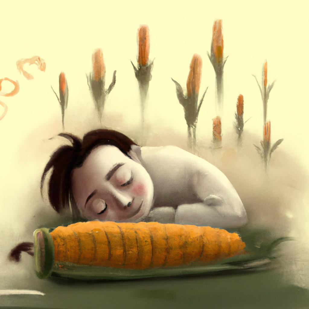 Imagem de capa do post "Sonhar com Milho Cozido: Descubra o Significado de Seu Sonho!" com um desenho digital