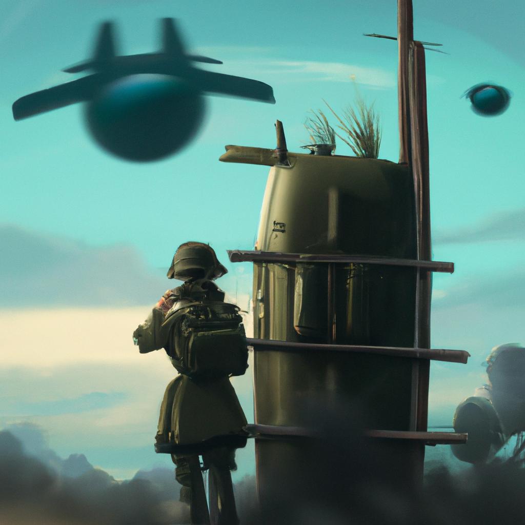 Imagem de capa do post "Sorpreendente! O Que Significa Sonhar com Militar?" com um desenho digital