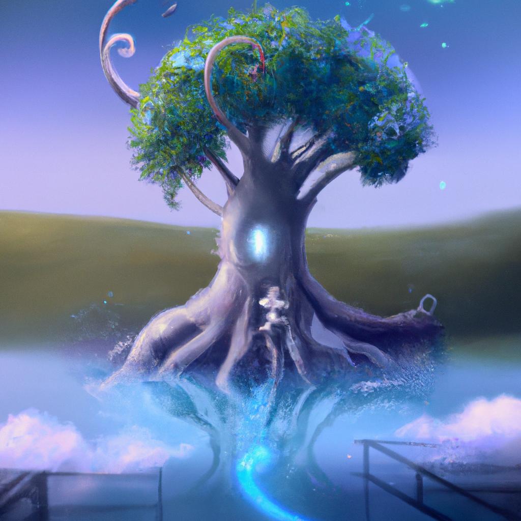 Imagem de capa do post "Descubra o Significado Oculto de Sonhar com Mudas de Árvore!" com um desenho digital