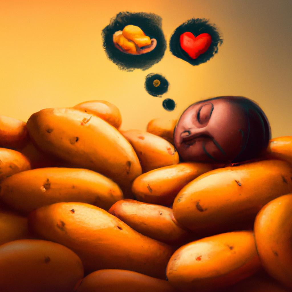 Imagem de capa do post "Sonhar com Muita Batata: Descubra o seu Significado!" com um desenho digital