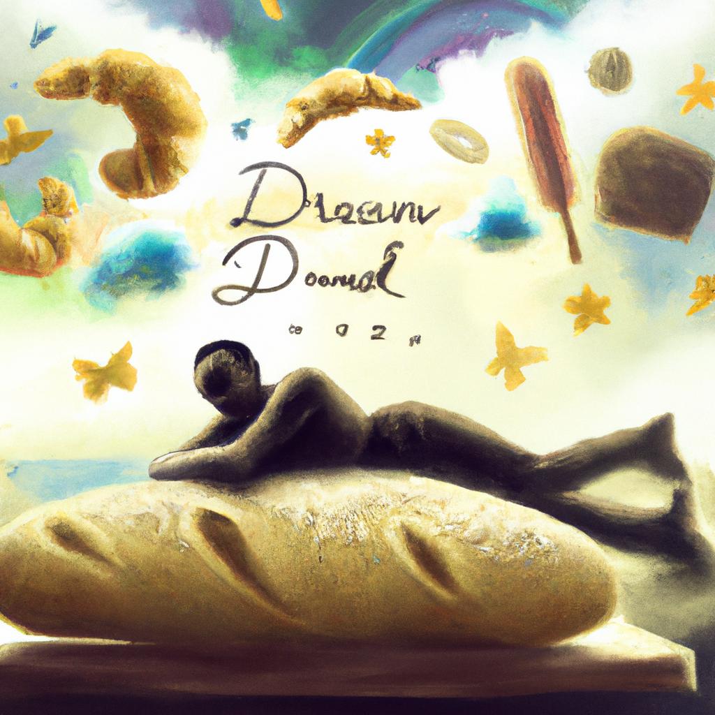 Imagem de capa do post "Descubra o Significado de Sonhar com Muito Pão!" com um desenho digital