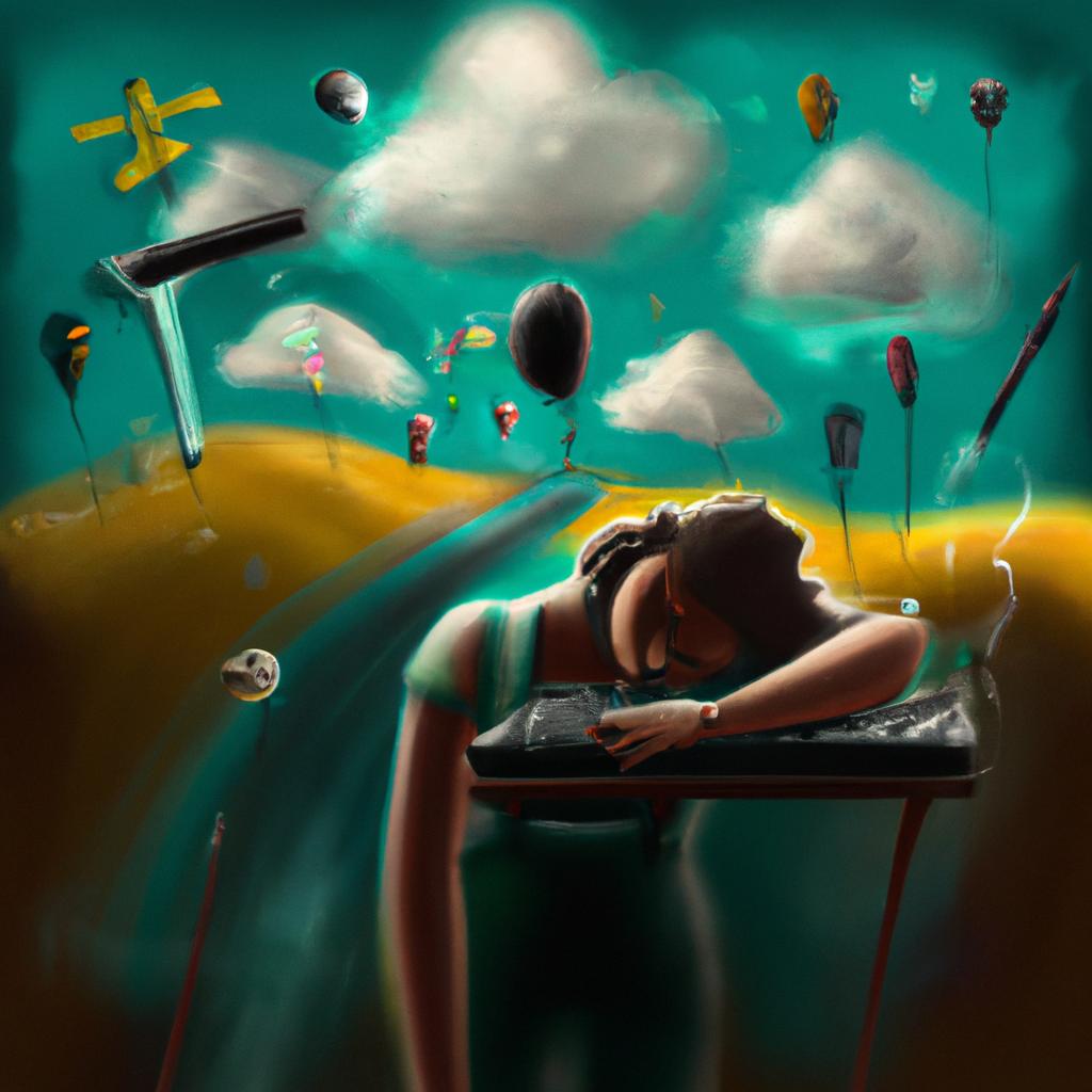 Imagem de capa do post "Sonhar com Muitos Tiros: Descubra o Significado!" com um desenho digital