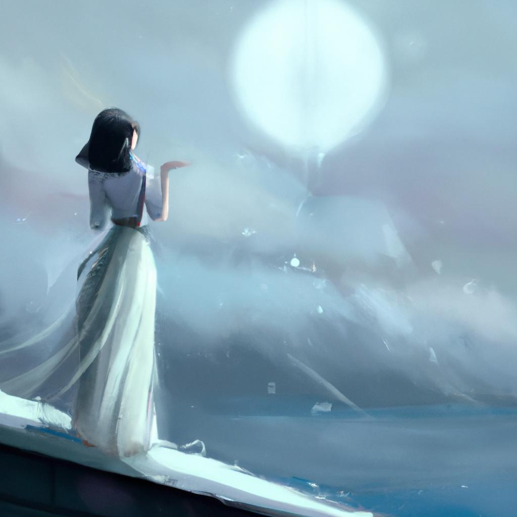 Imagem de capa do post "Descubra o Significado de Sonhar com Mulher de Branco!" com um desenho digital