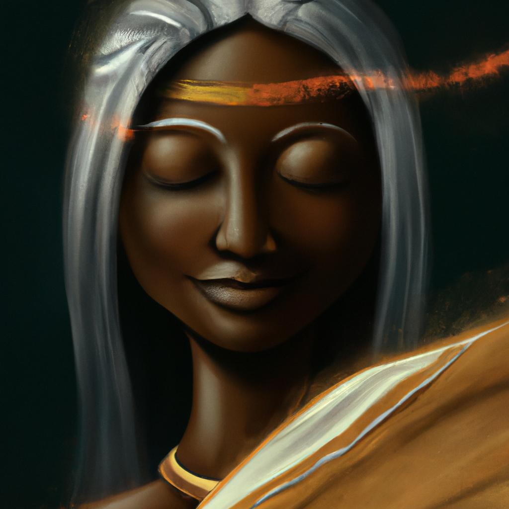 Imagem de capa do post "Descubra o Significado de Sonhar com Mulher Negra!" com um desenho digital
