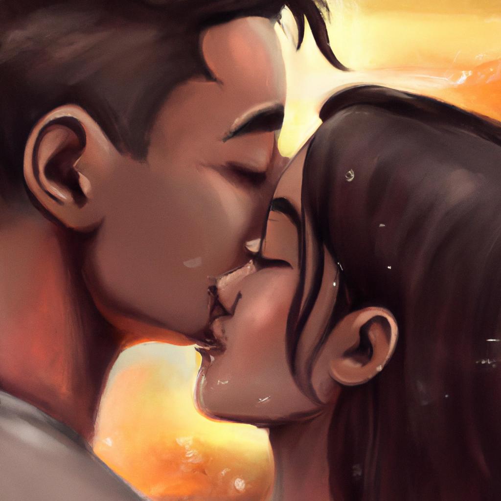 Imagem de capa do post "Sonhar com Namorado Beijando Outra: Descubra o Significado!" com um desenho digital