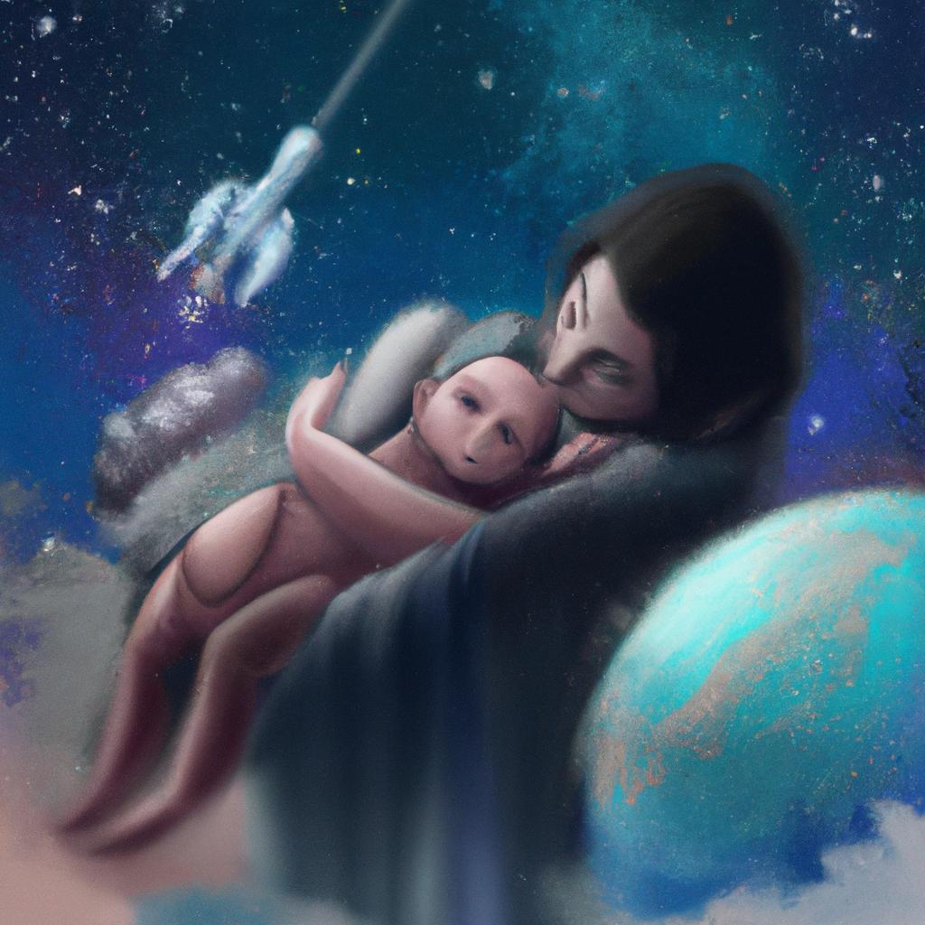 Imagem de capa do post "Descubra o Significado de Sonhar com Neném Recém-Nascido!" com um desenho digital