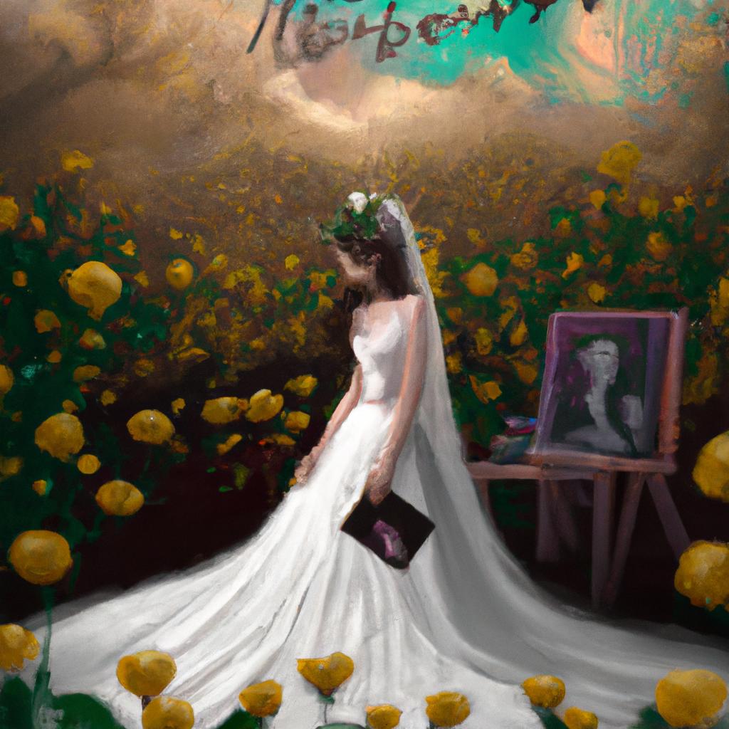 Imagem de capa do post "Descubra o Significado de Sonhar com Noiva: Livro dos Sonhos!" com um desenho digital