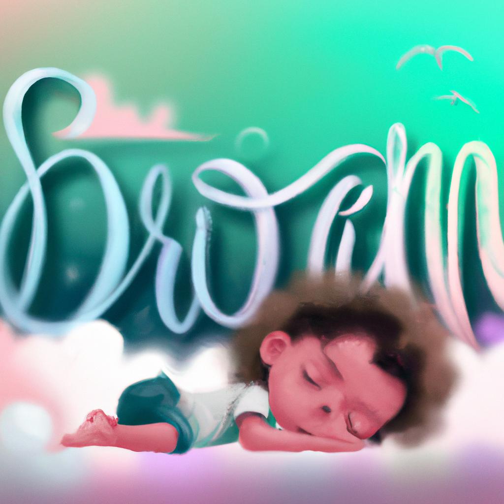 Imagem de capa do post "Descubra o Significado de Sonhar com Nome de Bebê!" com um desenho digital