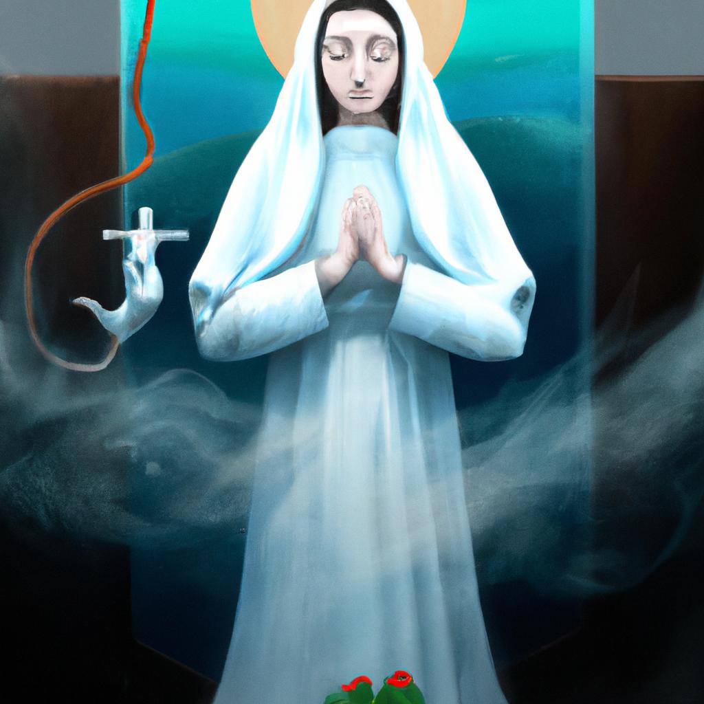 Imagem de capa do post Descubra o Significado de Sonhar com Nossa Senhora de Fátima! com um desenho digital