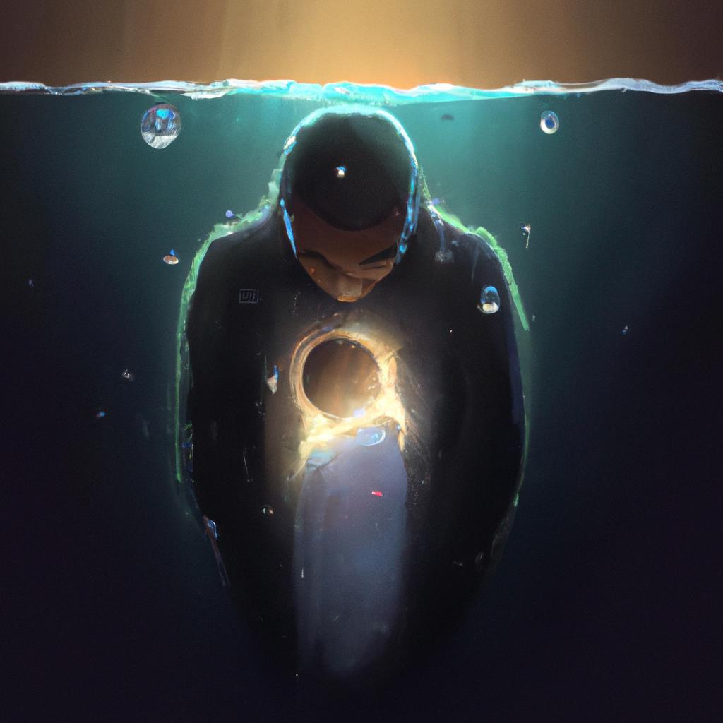 Imagem de capa do post "Descubra o Significado de Sonhar com Filho se Afogando!" com um desenho digital
