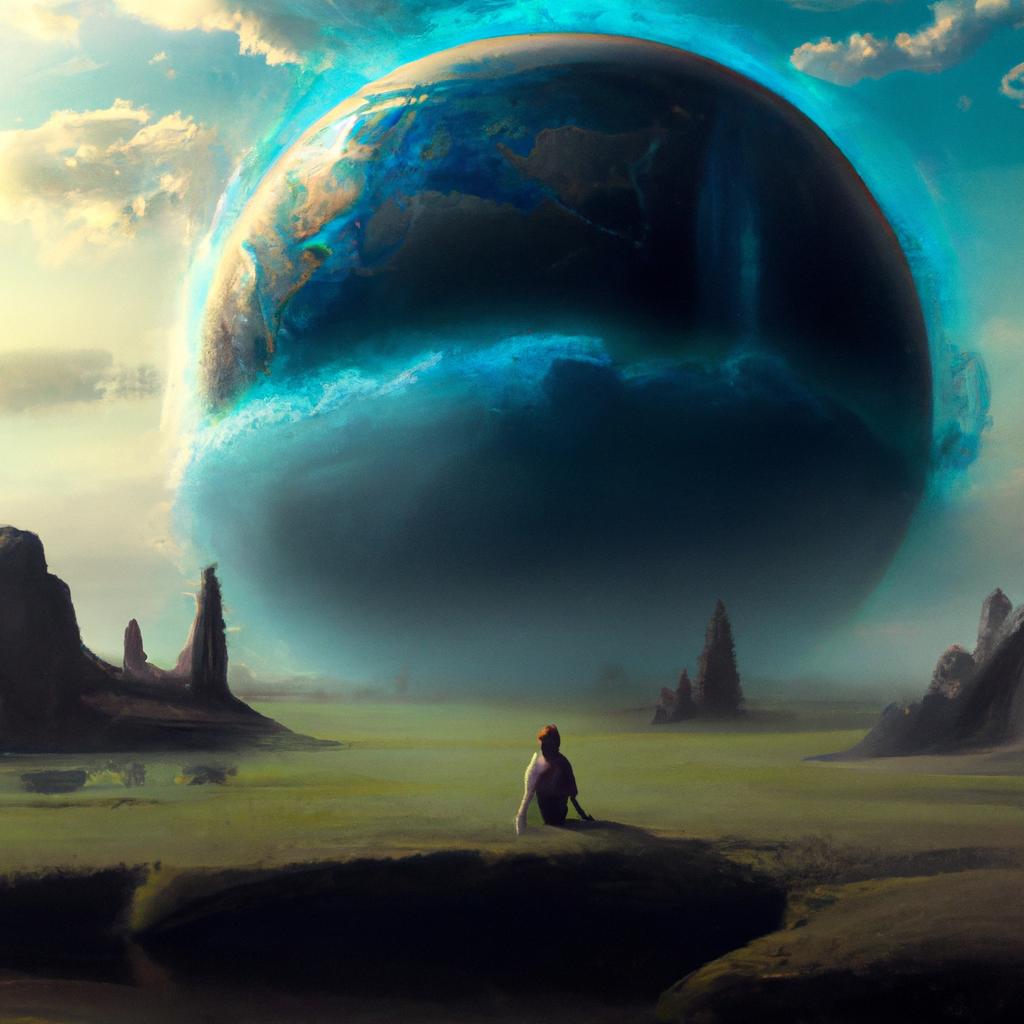 Imagem de capa do post "Sonhar com o Mundo Se Acabando: O Que Significa?" com um desenho digital